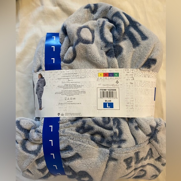 New! Harry Potter Plush Onesie Hooded Pajama Sleepwear- Large - Picture 4 of 7